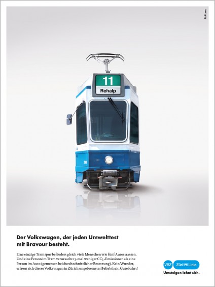 Ruf Lanz: Der saubere Volkswagen kommt von den VBZ.