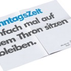 SonntagsZeitung_06_Auf_dem_Thron_sitzen_bleiben