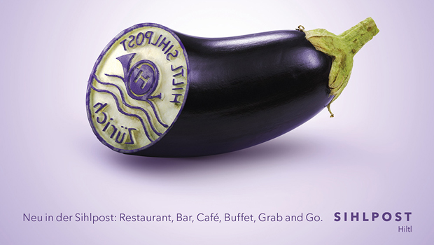 Ruf Lanz: Hiltl_Sihlpost_Aubergine