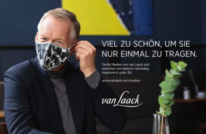 Johannes B. Kerner als Testimonial für Stoffmasken