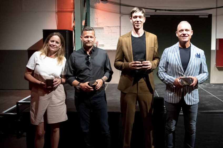 ADC Gala 2021_vlnr_Sonja Kingsley-Curry (UBS), Marcel Baumann (APG|SGA), Sandro Kolbe (Blick), Andreas Lang (Die Post)