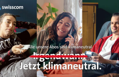 Swisscom Nachhaltigkeitskampagne