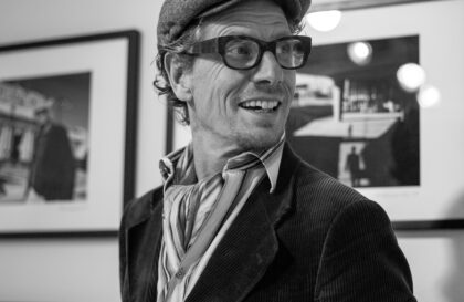 Daniel an seiner Vernissage beim ADC Switzerland 2014_©Bernd L. Göllnitz