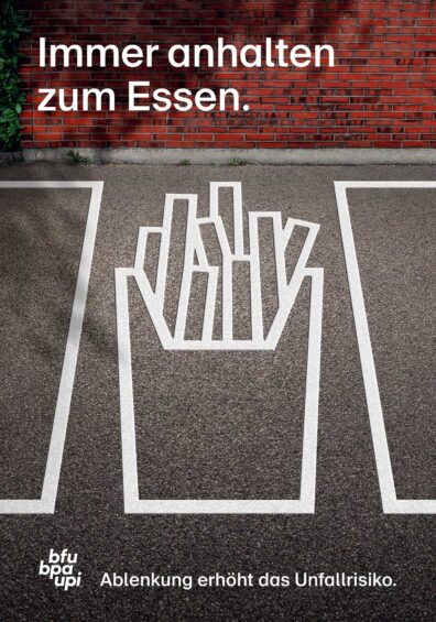 Ruf Lanz fuer die Beratungsstelle fuer Unfallverhuetung BFU