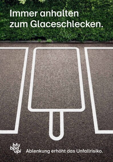 Ruf Lanz fuer die Beratungsstelle fuer Unfallverhuetung BFU