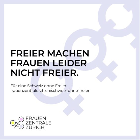Frauenzentrale Zuerich - Für eine Schweiz ohne Freier