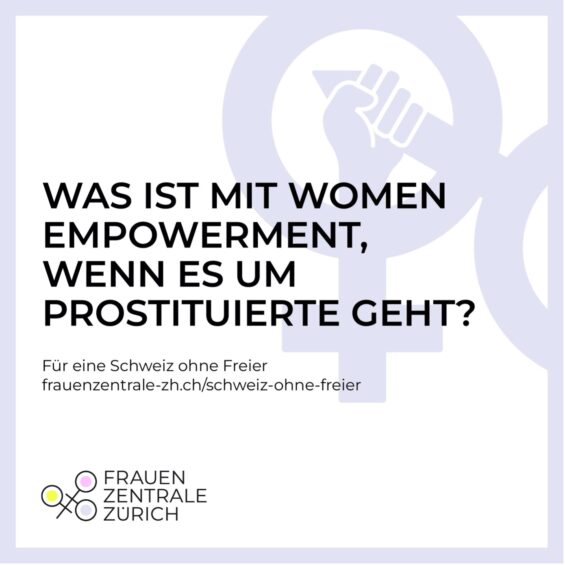 Frauenzentrale Zuerich - Für eine Schweiz ohne Freier