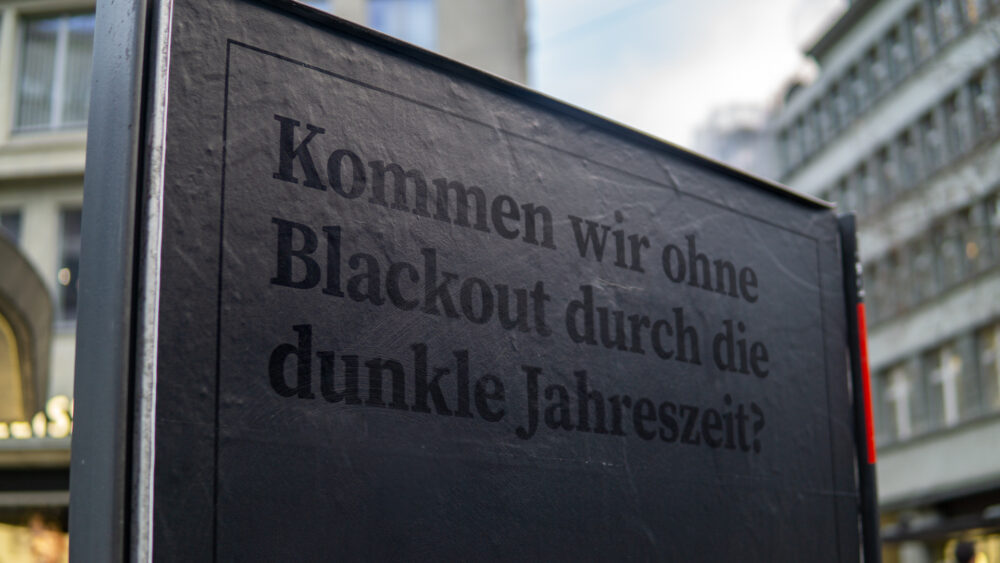 Tages-Anzeiger Black Poster