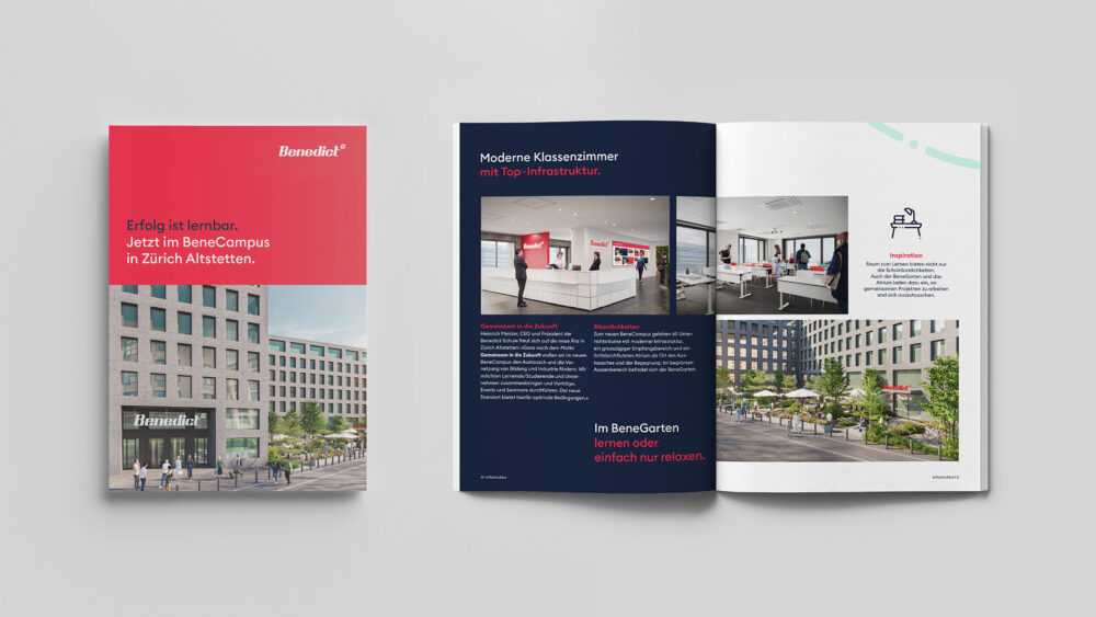 Broschure Benedict Rebranding by distylerie