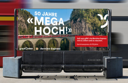 RhB 50 Jahre BerninaExpress MEGA HOCH