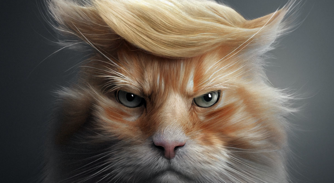 Donald Trump in Tier im Recht