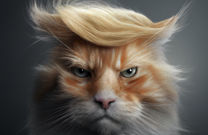 Donald Trump in Tier im Recht