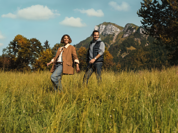 Beautiful Autumn: Roger Federer und Halle Berry